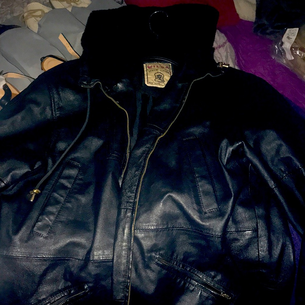 Genuine Leather Black Jacket